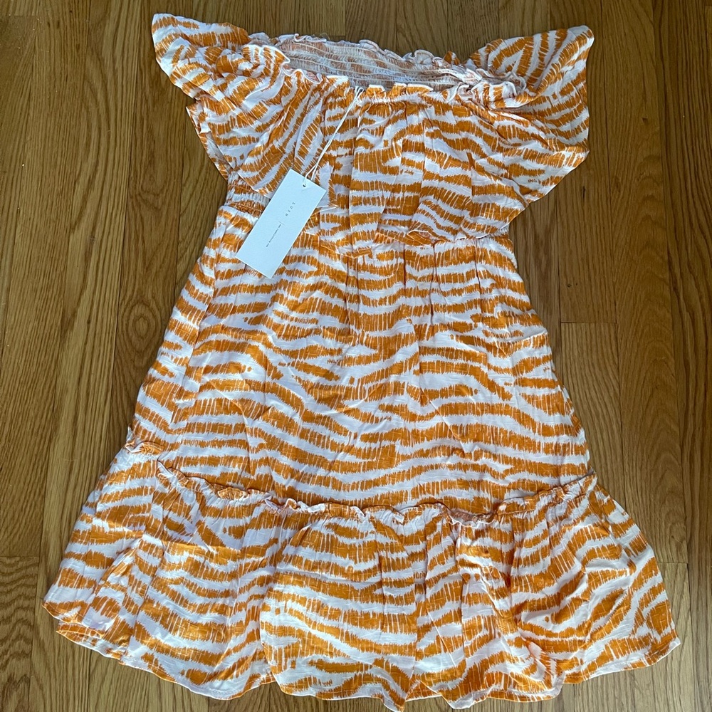 NWT strapless tiger striped dress